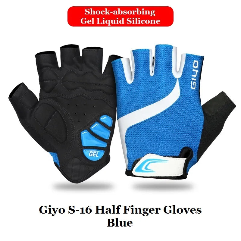 Giyo Luvas de Ciclismo Meio Dedo
