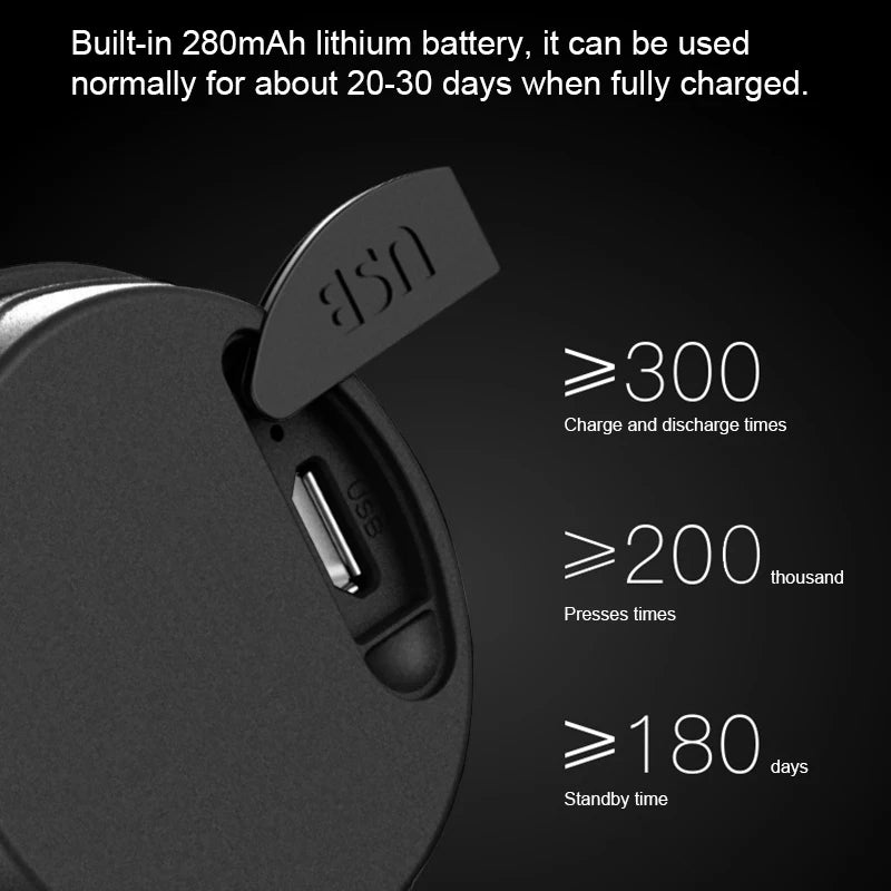 Buzina Elétrica para Bicicleta Recarregável USB