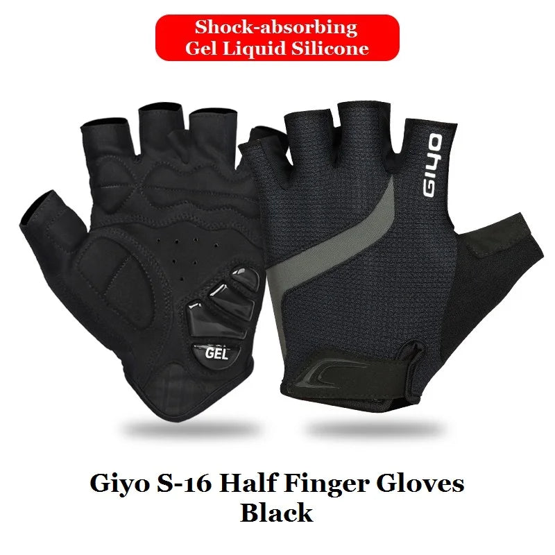Giyo Luvas de Ciclismo Meio Dedo
