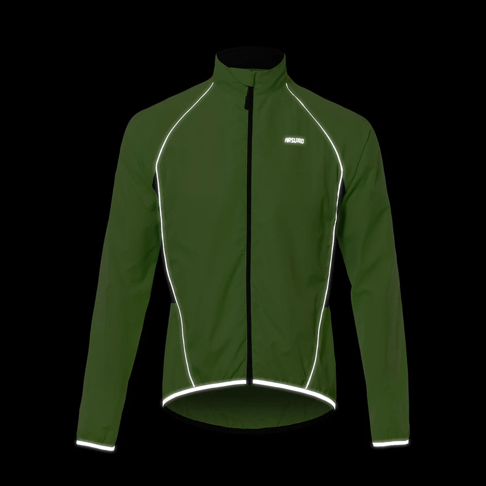 Jaqueta Corta-Vento de Ciclismo Masculina ARSUXEO