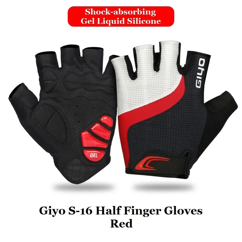Giyo Luvas de Ciclismo Meio Dedo