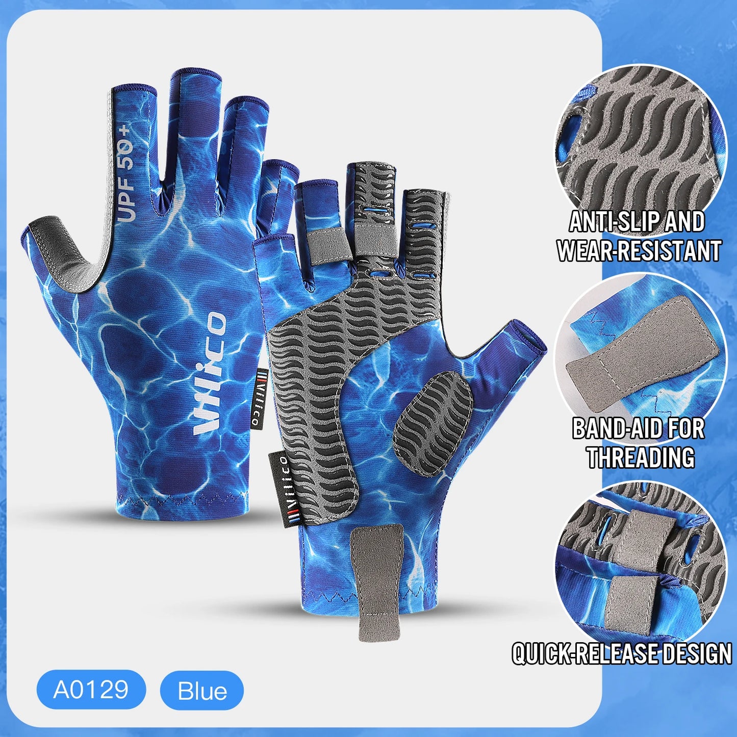 Luvas Esportivas Meio Dedo para Ciclismo,
