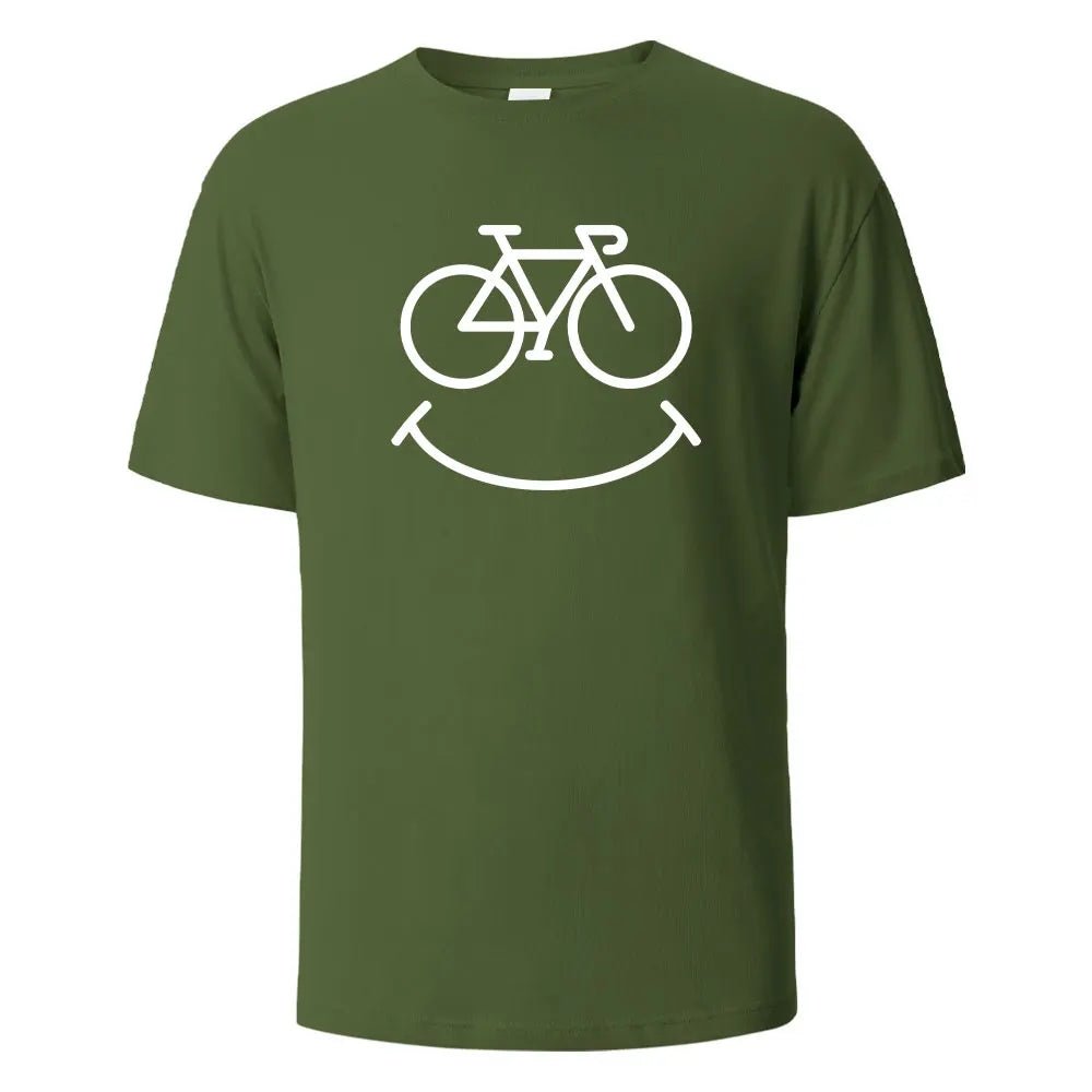 Camiseta Casual Bike Smile