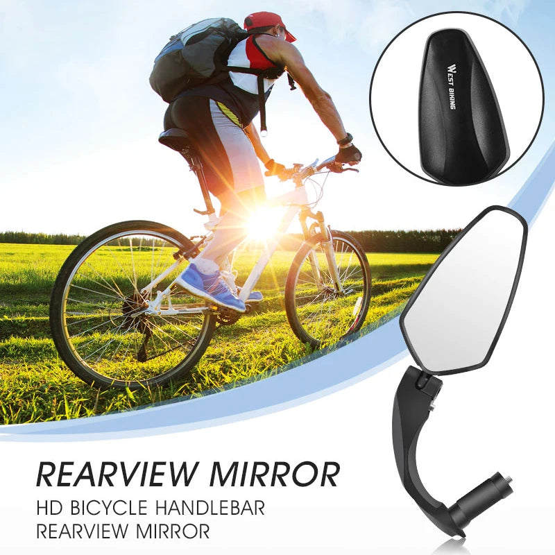 Espelho Retrovisor WEST BIKING para Guidão de Bicicleta