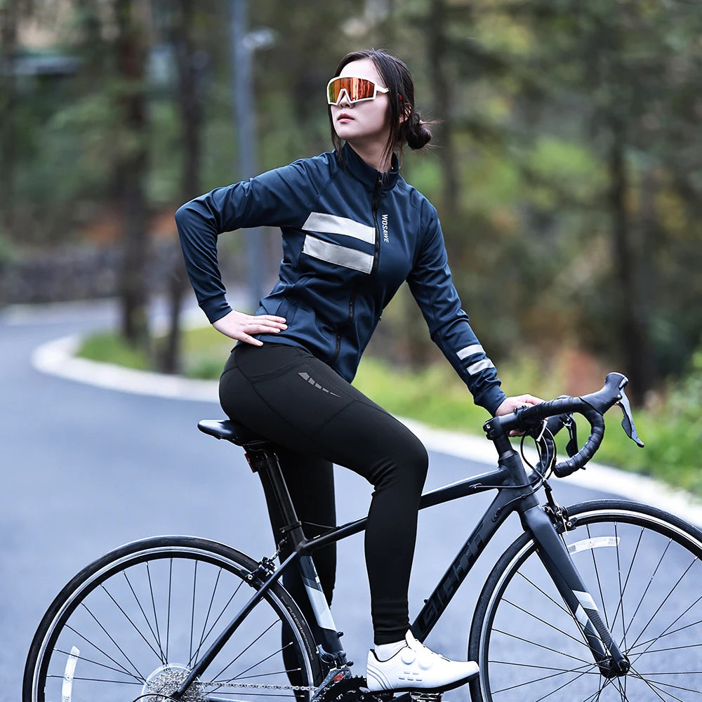 Jaqueta de Ciclismo Feminina WOSAWE Inverno