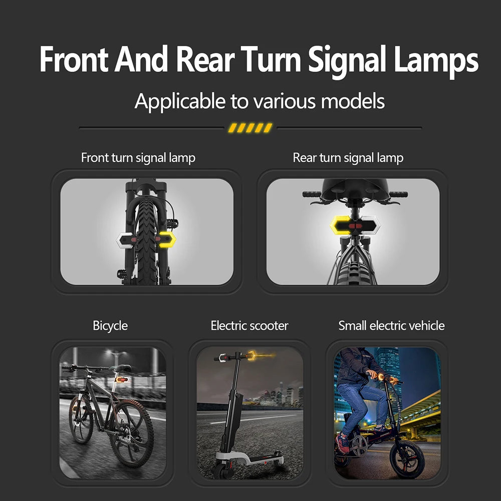 Luz Traseira de Bicicleta LED com Controle Remoto