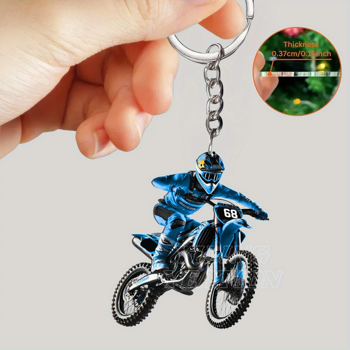 Chaveiro Ciclista em Acrílico