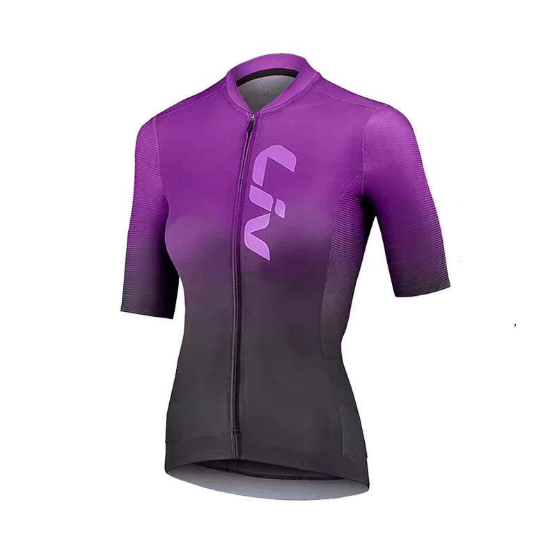 LIV Conjunto de Ciclismo Feminino Verão
