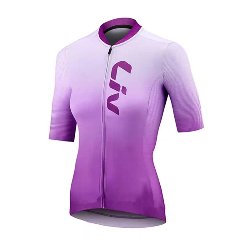 LIV Conjunto de Ciclismo Feminino Verão