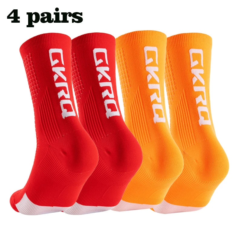 Kit 4 Pares Meias de Ciclismo Compressivas