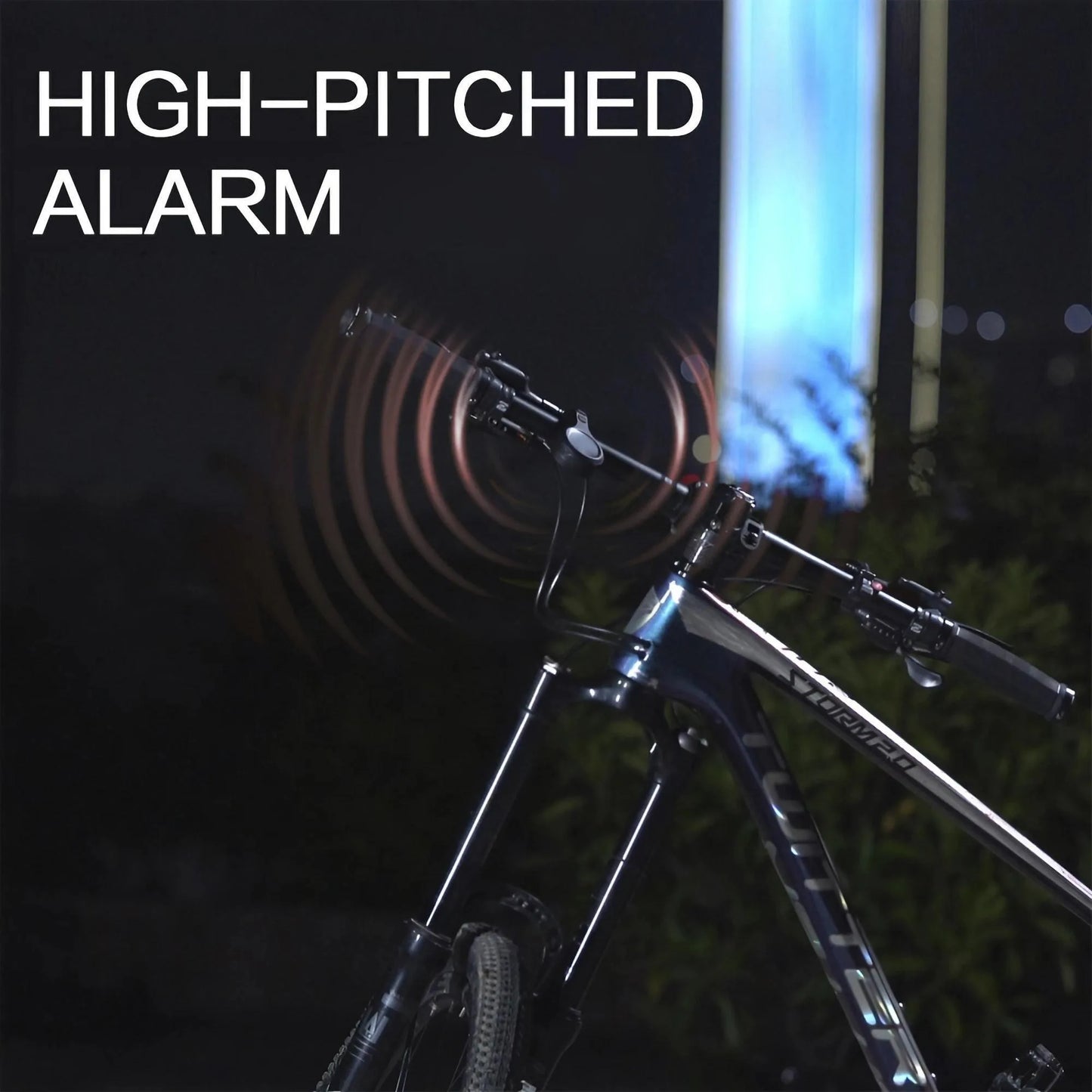 USB Rechargeable Bicycle Horn with Anti-Theft Alarm
