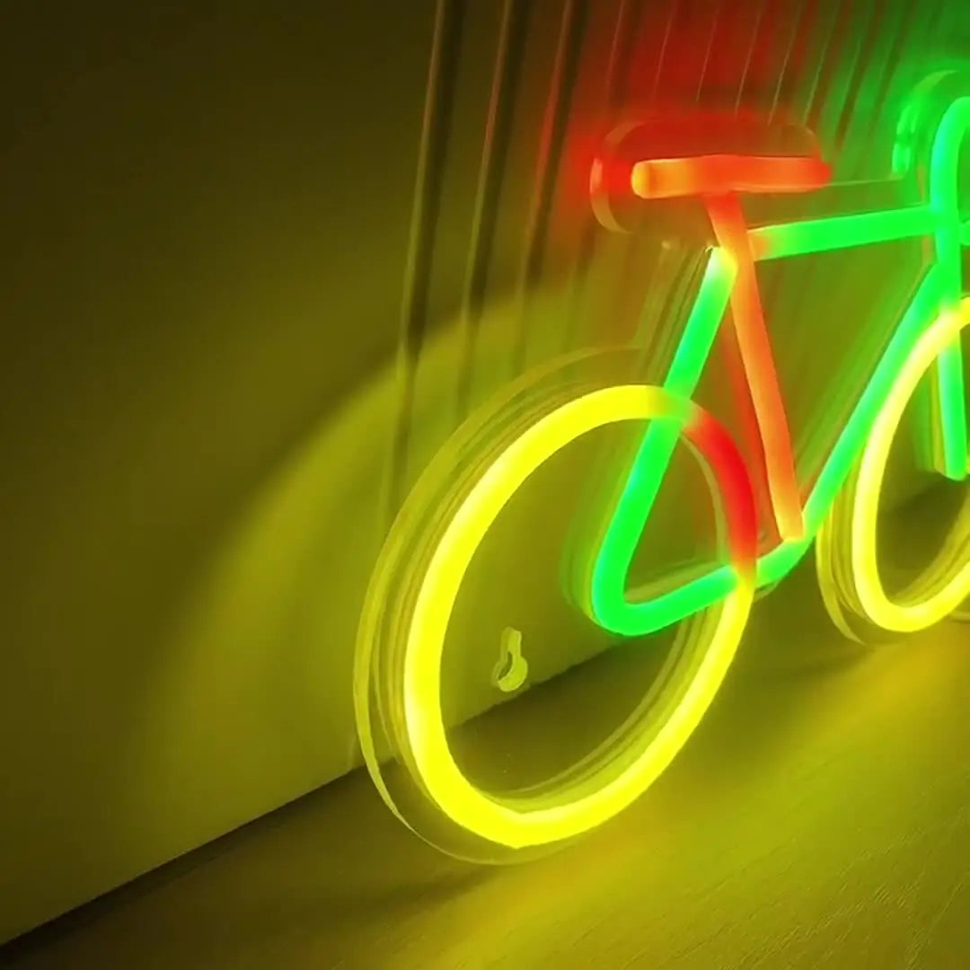 Placa Neon LED Bicicleta