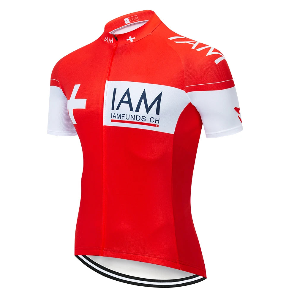 Camisa de Ciclismo Masculina IAM Team
