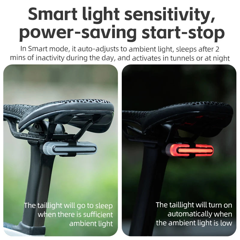 ROCKBROS Smart Rear Light for Bicycles