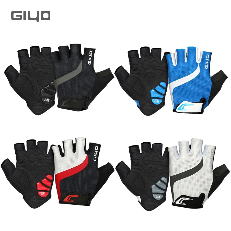 Giyo Luvas de Ciclismo Meio Dedo