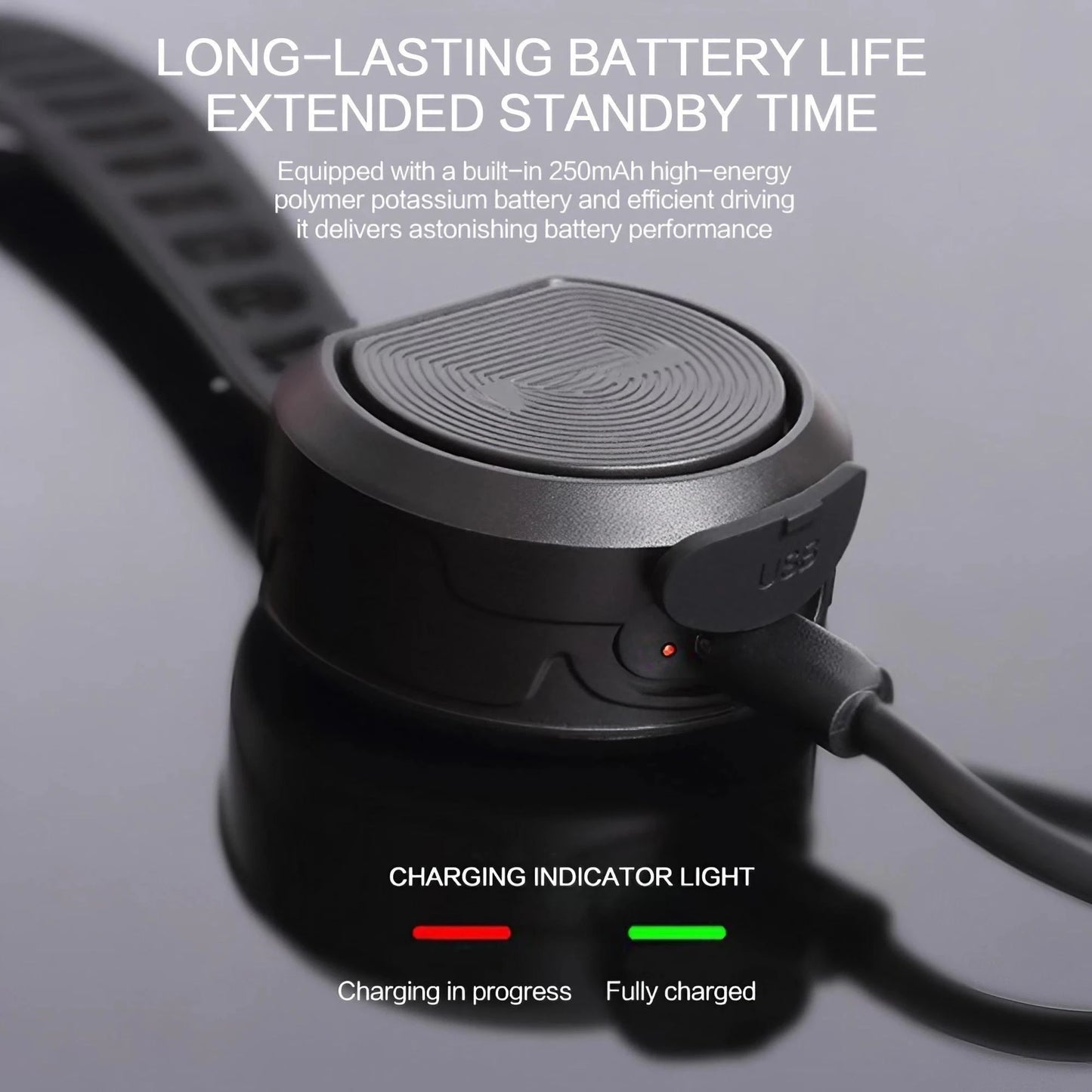 USB Rechargeable Bicycle Horn with Anti-Theft Alarm
