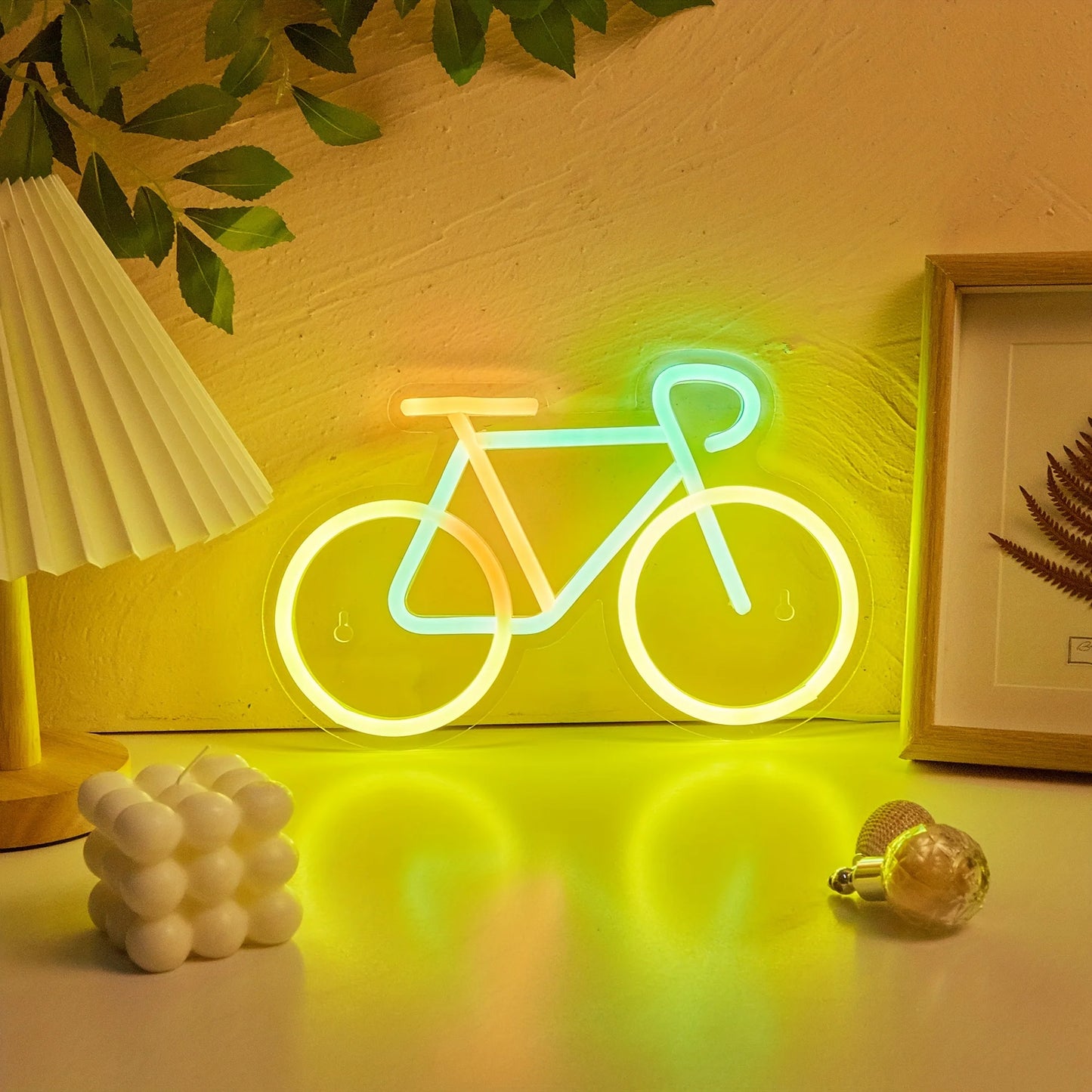 Placa Neon LED Bicicleta