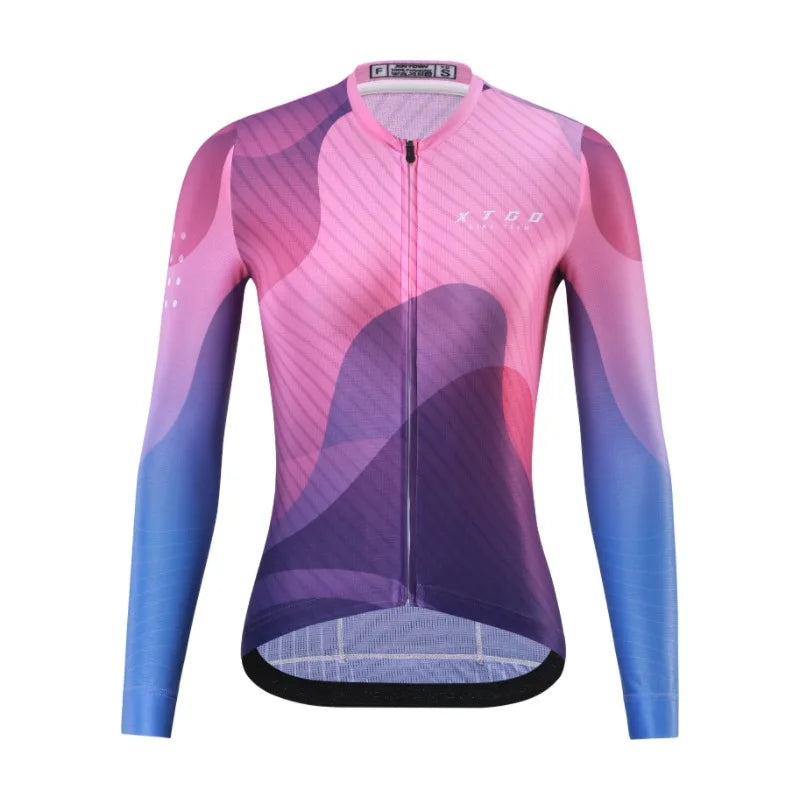 Jersey de Ciclismo Feminina XINTOWN Slim Fit