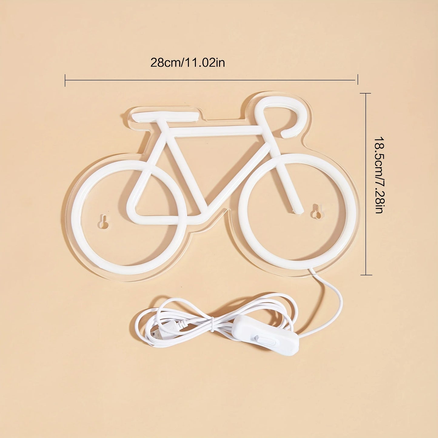 Placa Neon LED Bicicleta