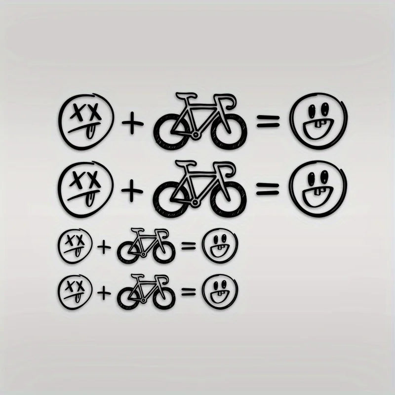 Adesivos Happy Face para Bike