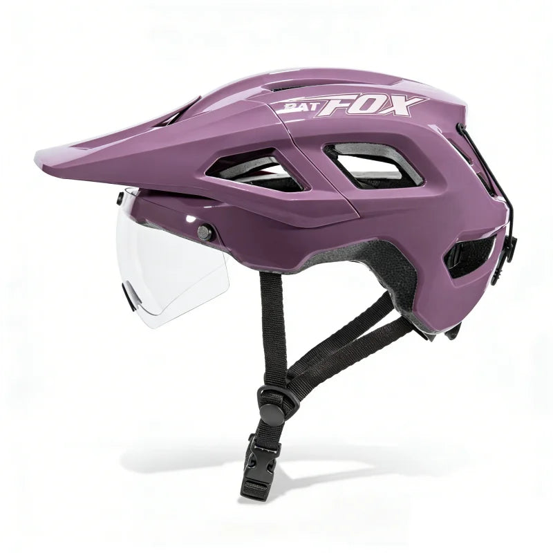 Capacete de Ciclismo BATFOX com Lente Magnética