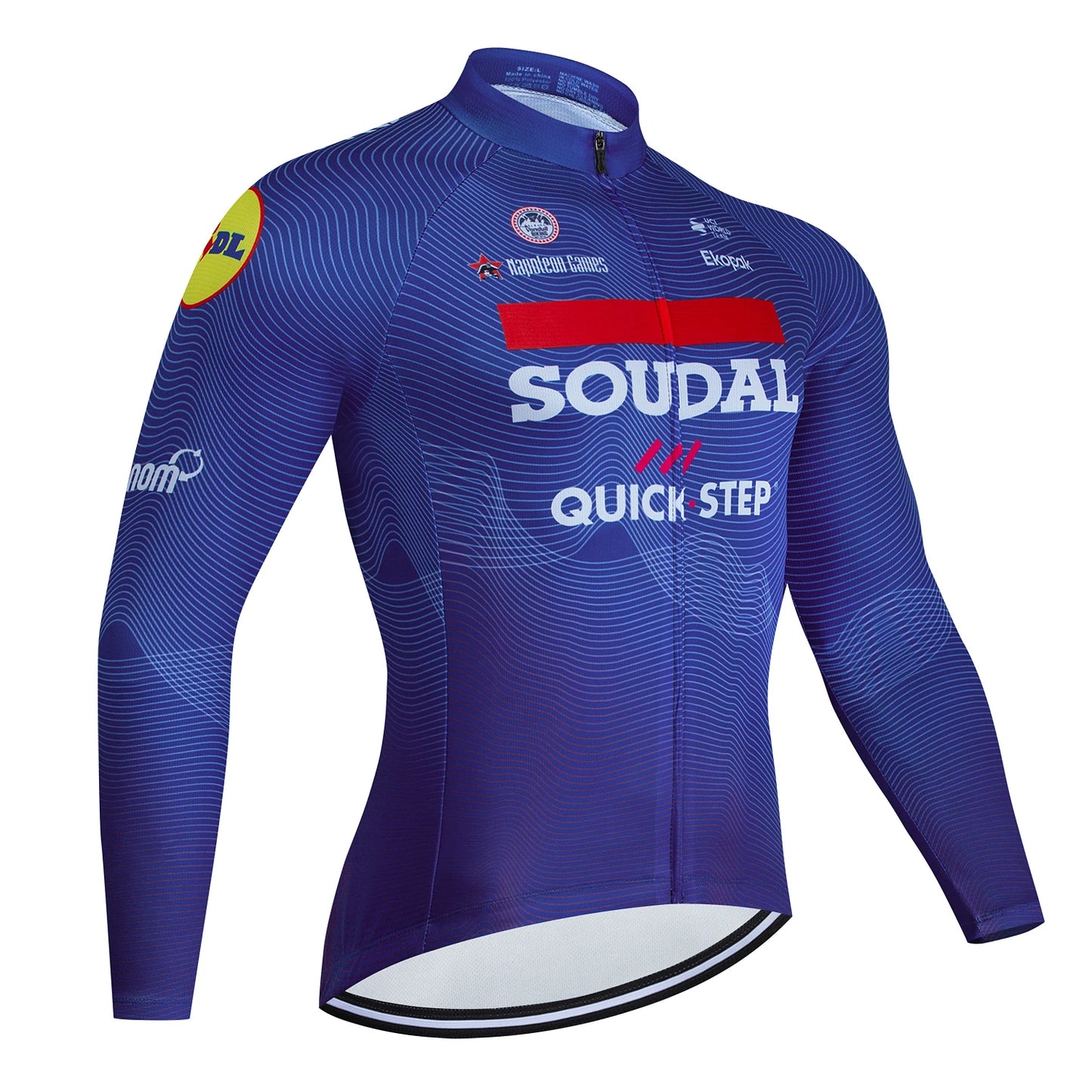 Jersey de Ciclismo Masculina QUICK STEP Manga Longa