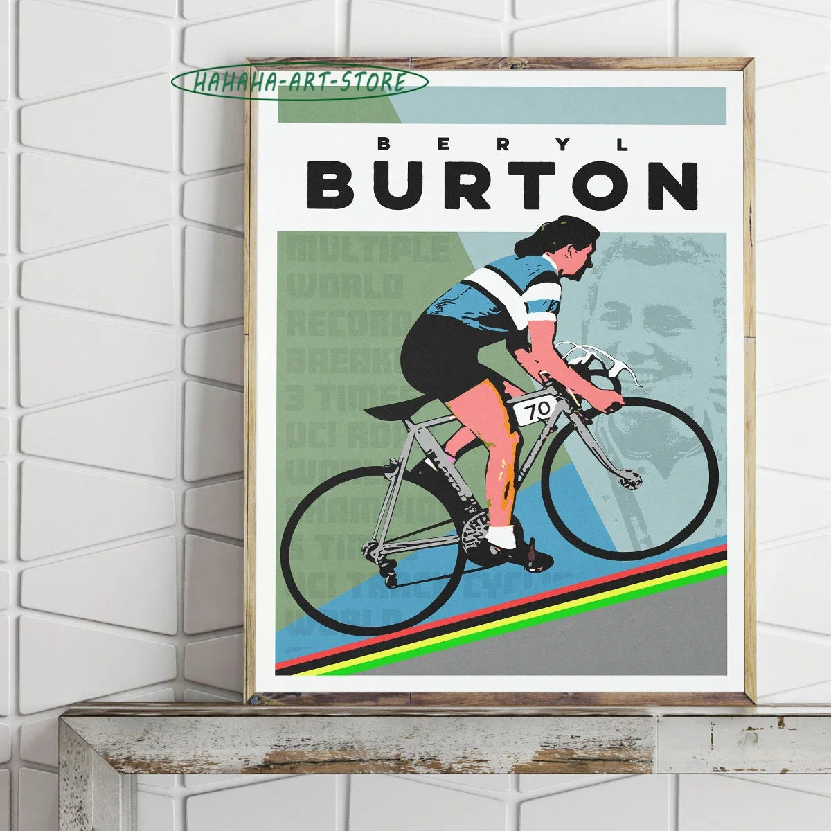 Pôster Decorativo de Ciclismo