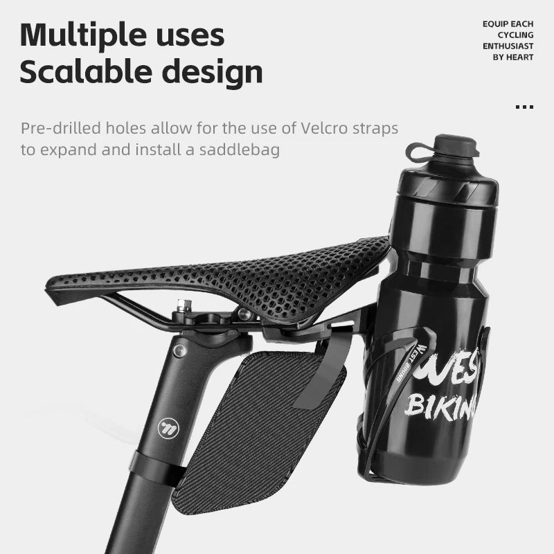 Suporte Duplo de Garrafas no Selim da Bike