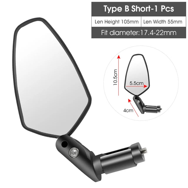 Espelho Retrovisor WEST BIKING para Guidão de Bicicleta