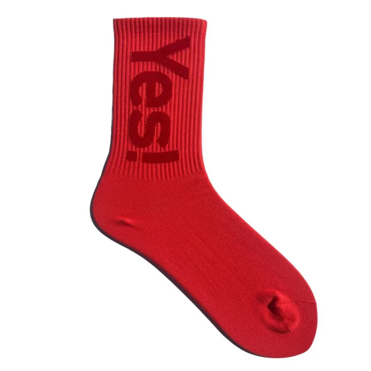 Meias “Yes!” Mid Crew