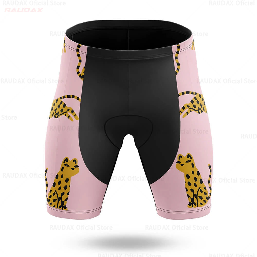 Women's Pink Cycling Set