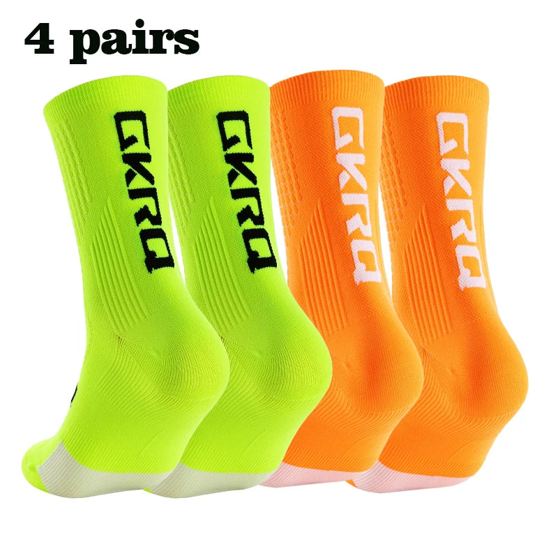 Kit 4 Pares Meias de Ciclismo Compressivas