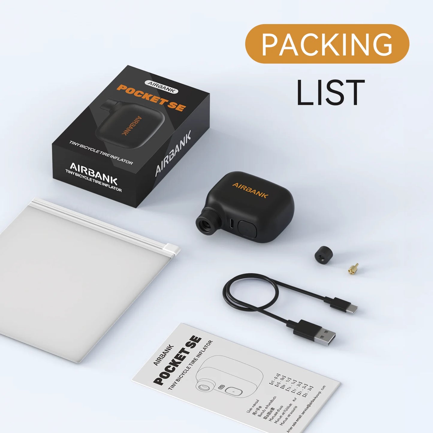 Mini Bomba Elétrica AIRBANK Pocket SE