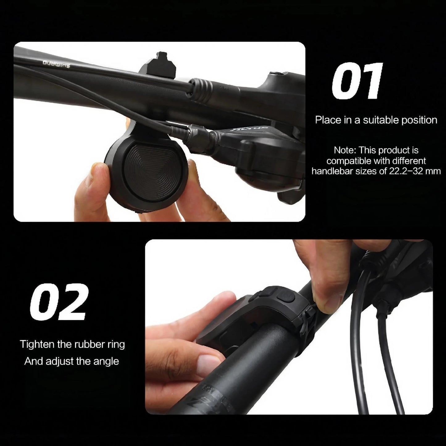 USB Rechargeable Bicycle Horn with Anti-Theft Alarm