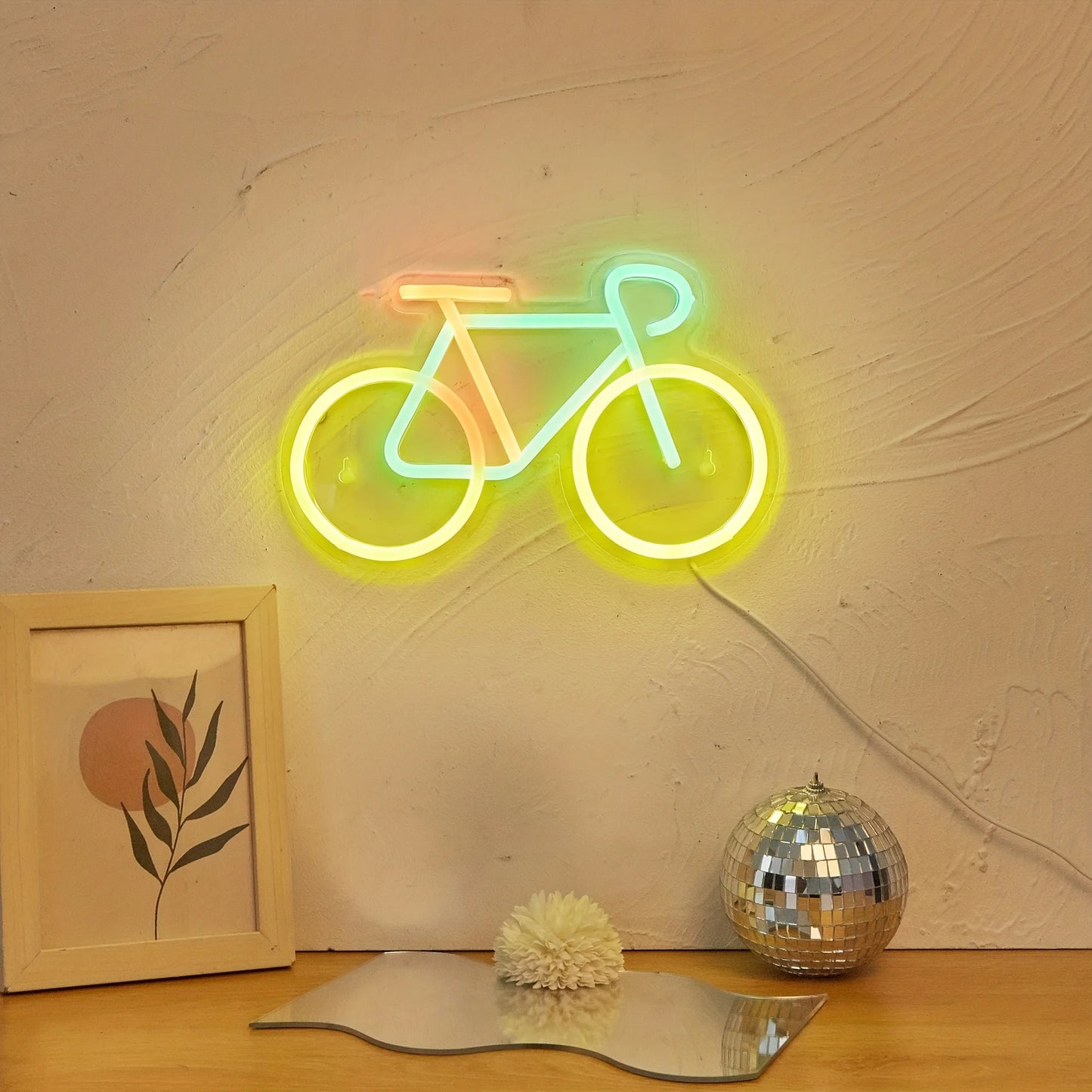Placa Neon LED Bicicleta