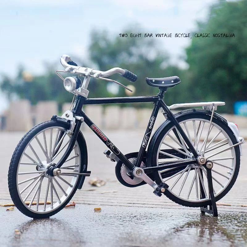 Miniatura de Bicicleta Retrô 28” DIY em Liga Metálica