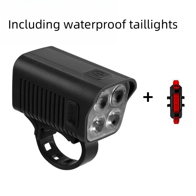 Luz de Bicicleta LED Portátil com Buzina