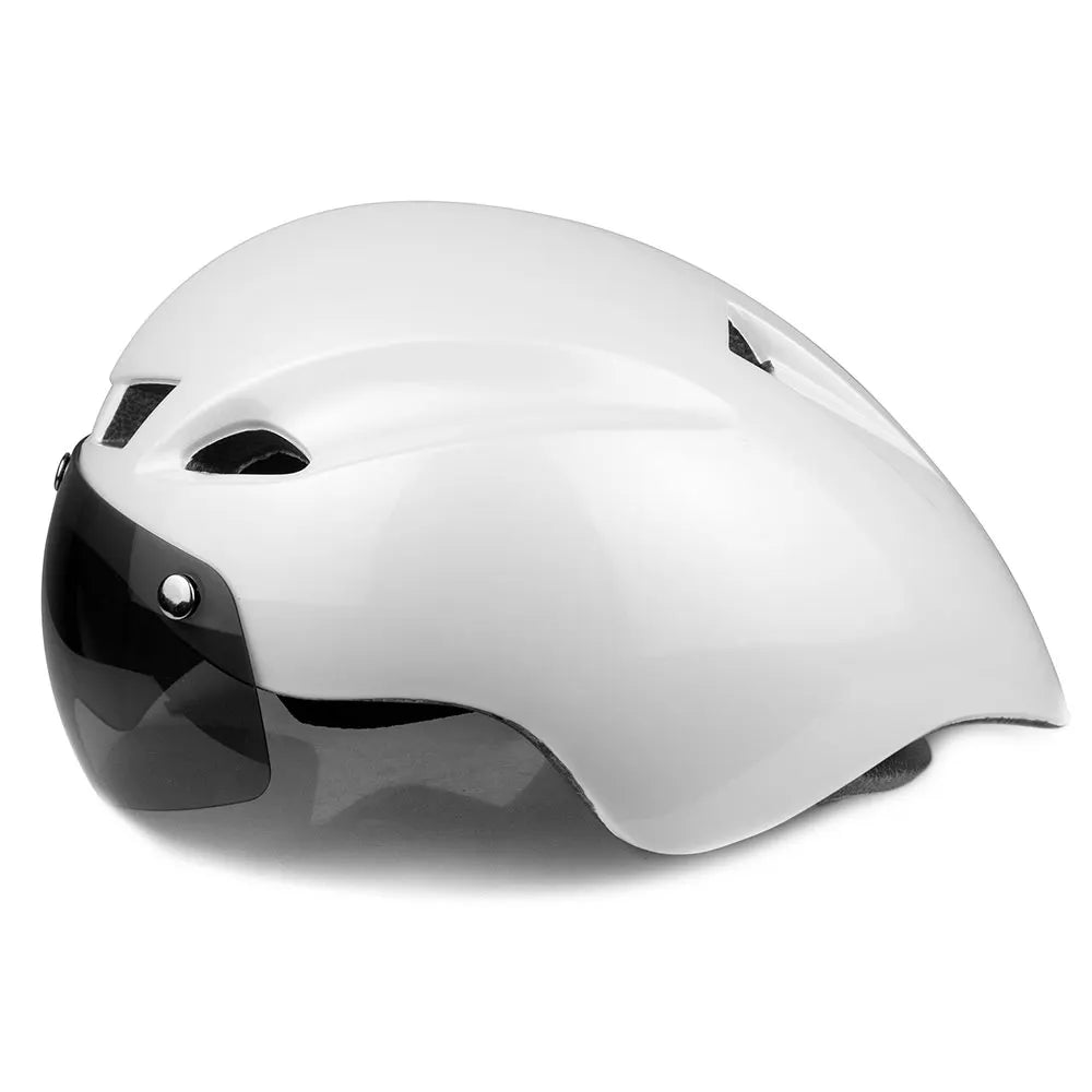 Capacete de Ciclismo Aero com Lente –