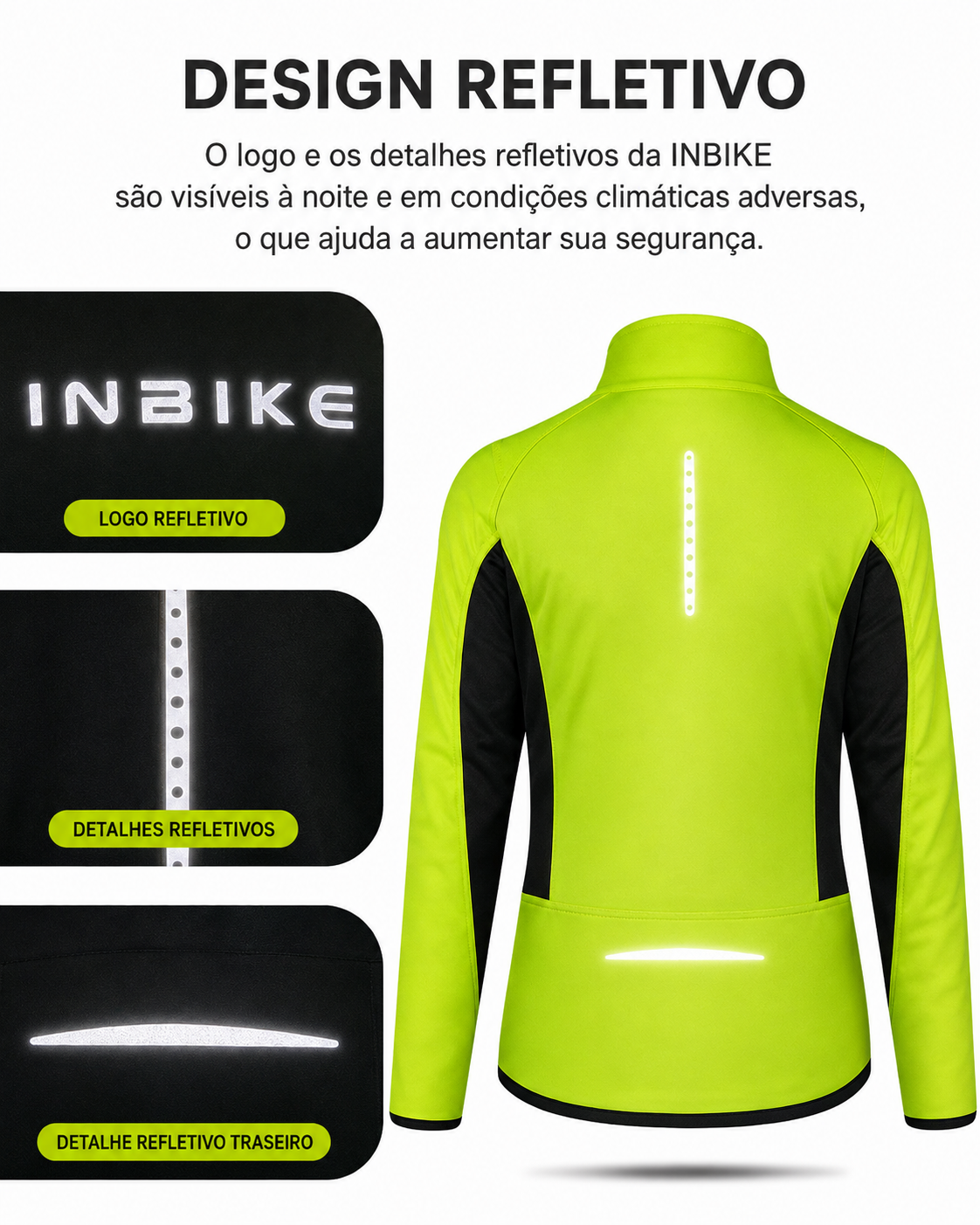 Jaqueta de Ciclismo Feminina INBIKE