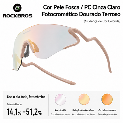 Óculos de Ciclismo Fotocromático ROCKBROS