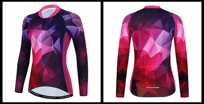 Jersey de Ciclismo Feminina Manga Longa