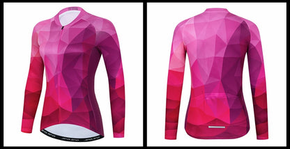 Jersey de Ciclismo Feminina Manga Longa