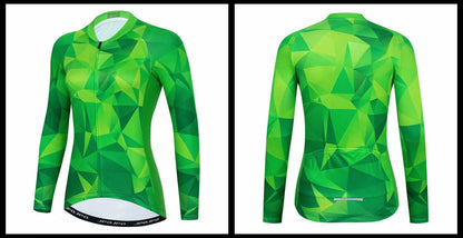 Jersey de Ciclismo Feminina Manga Longa