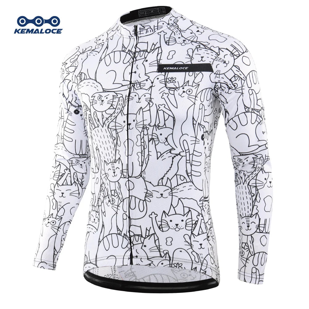 Camisa de Ciclismo KEMALOCE Manga Longa