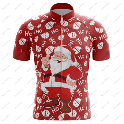 Camisa de Ciclismo Masculina Christmas