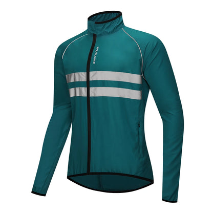 Corta Vento para Ciclismo WOSAWE Impermeável e Refletiva