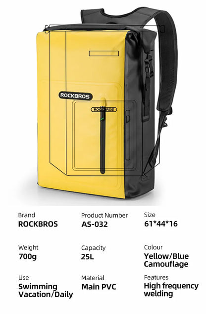 ROCKBROS 25L Waterproof Backpack
