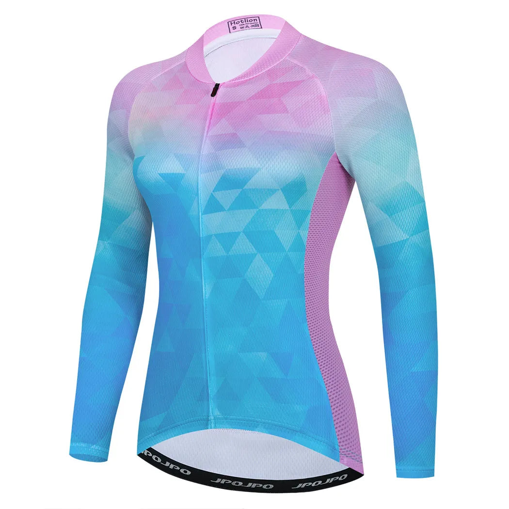 Jersey de Ciclismo Feminina Manga Longa