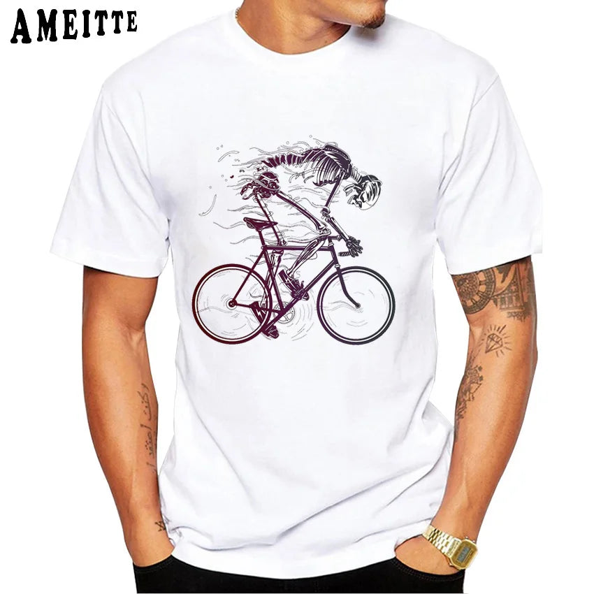 Camiseta Estampa Coração Bike