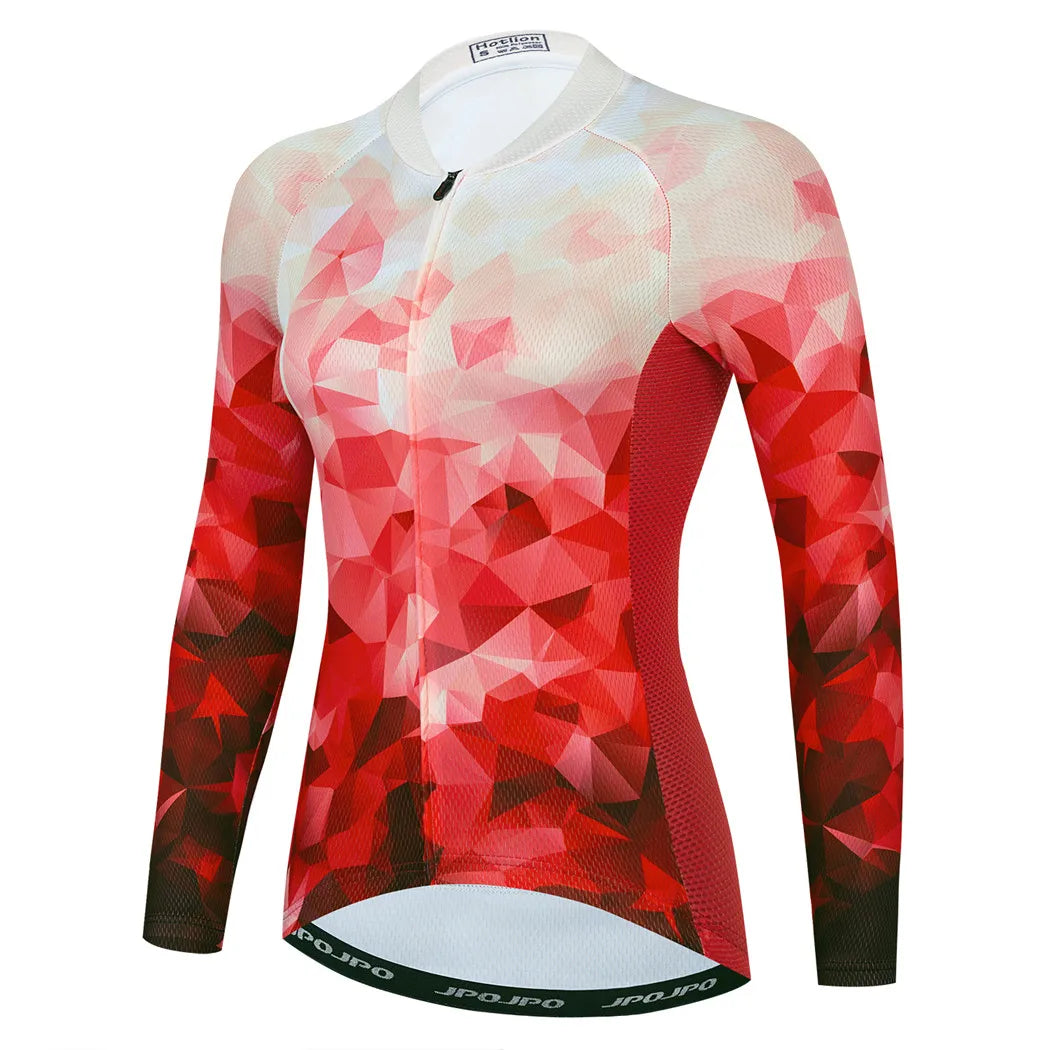 Jersey de Ciclismo Feminina Manga Longa